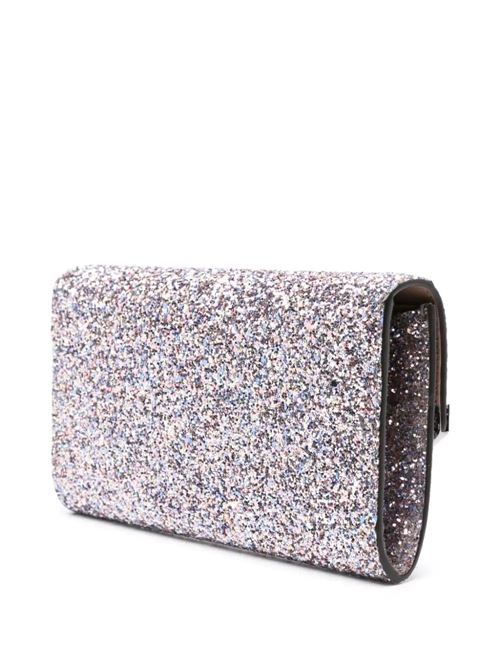 EMMIE clutch bag with raw glitter Jimmy Choo | EMMIECBFSPRINKLEMIX